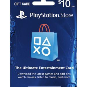 گیفت کارت پلی استیشن ۱۰ دلاری