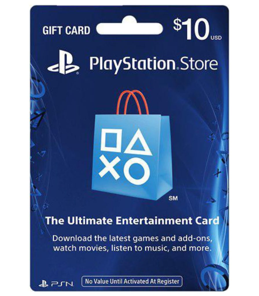 گیفت کارت پلی استیشن ۱۰ دلاری