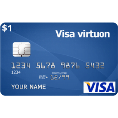 ویزا کارت ۱ دلاری