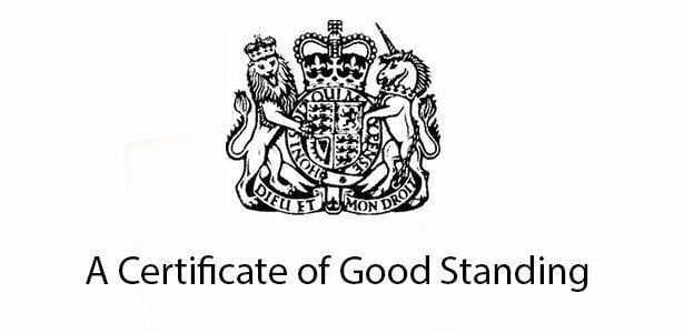 گواهی ثبت شرکت در انگلستان